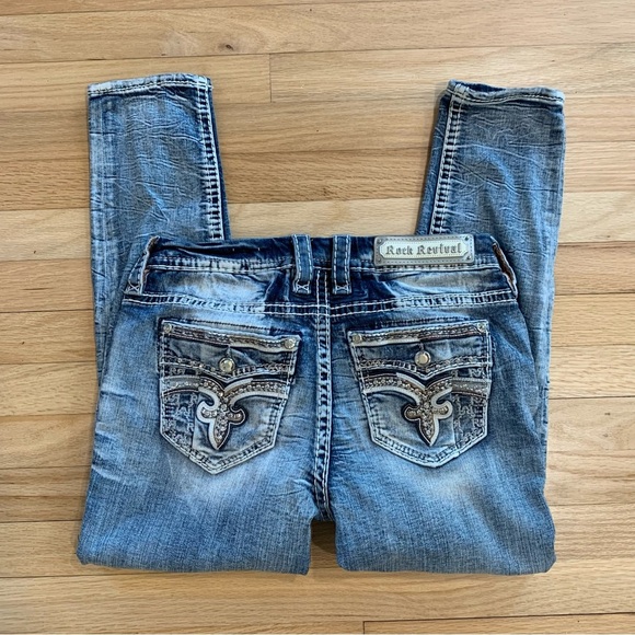 Rock Revival Denim - Rock Revival Cambria Easy Ankle Skinny Jeans Women’s Size 28
